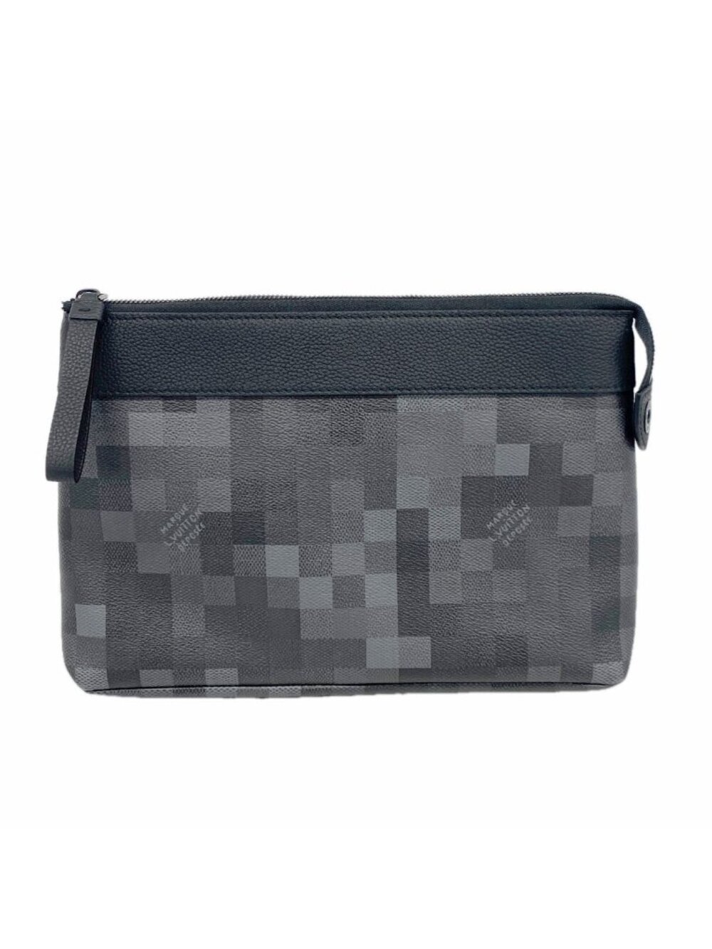 Louis Vuitton Clutch Damoflage Pochette Voyage Souple Black